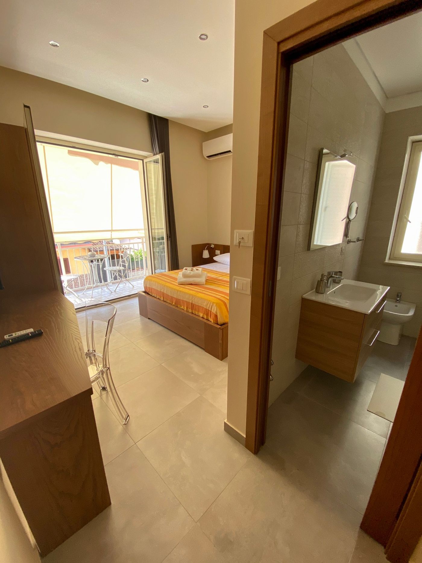Bagno privato con doccia della Stanza 3